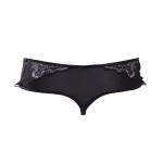 Schwarzer Luxus String Panty von Escora | Rückansicht