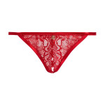 String Tanga Ouvert in Rot