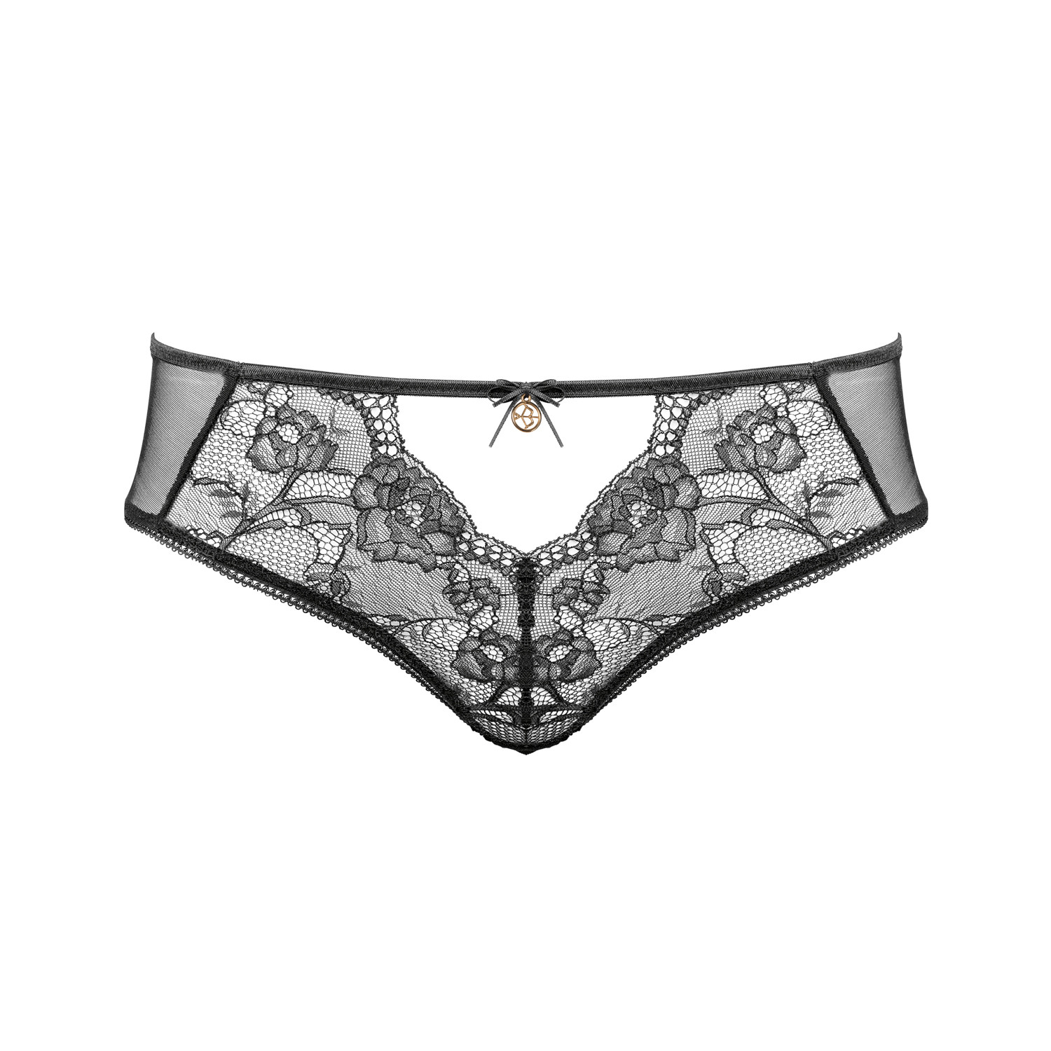 Luxus String Panty Ouvert von Escora in Schwarz