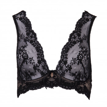 Beguiling lace bra without cup/strap