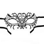 Mask with Swarovski crystals by Escora, front