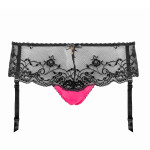 Striking panty with detachable suspenders, front