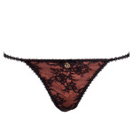 Heavenly thong in black-red, front