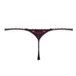 Heavenly thong in black-red, back