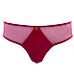 Exclusive thong panty in bordeaux, front