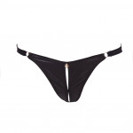 Seductive crotchless thong ouvert, front