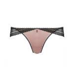 Luxurious brief in black-rose, front