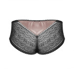 Luxurious brief in black-rose, back