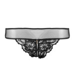 Sinful rio brief ouvert in black by Escora, front