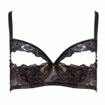 Sensual eye lifter in black by Escora, front