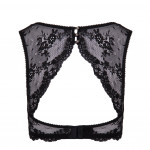 Beguiling lace bra without cup/strap, back