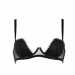 Black bra by Escora with free bridge, front