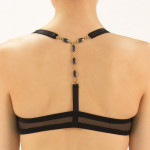 Exciting triangle-cup bra by Escora, back