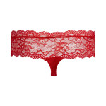 String Panty Ouvert in Rot