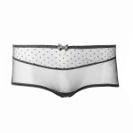 Escora Panty made of tulle in noble black, front